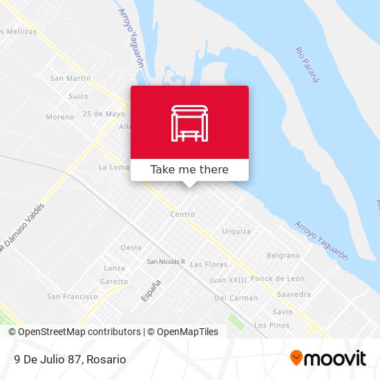 Mapa de 9 De Julio 87