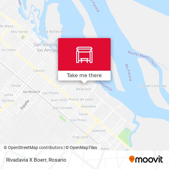 Rivadavia X Boerr map