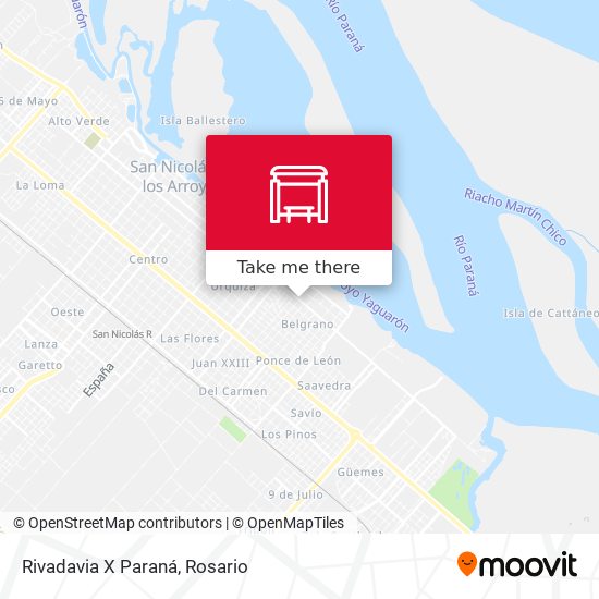 Mapa de Rivadavia X Paraná