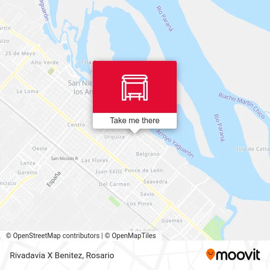 Rivadavia X Benitez map