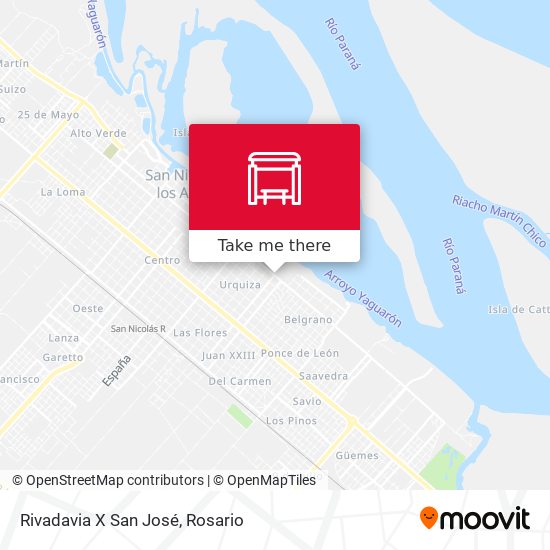 Rivadavia X San José map