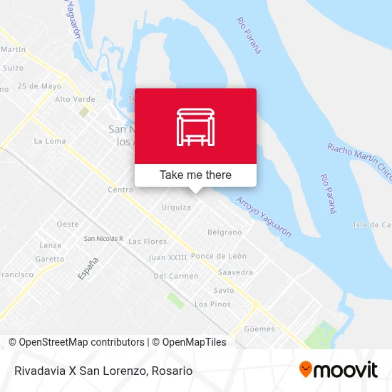 Rivadavia X San Lorenzo map