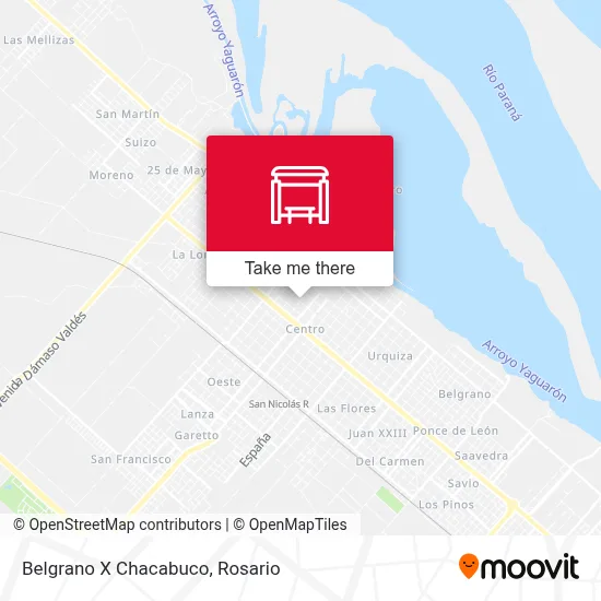 Belgrano X Chacabuco map
