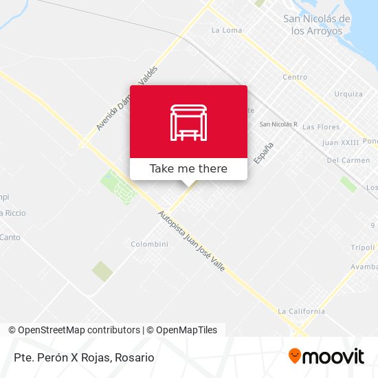 Mapa de Pte. Perón X Rojas