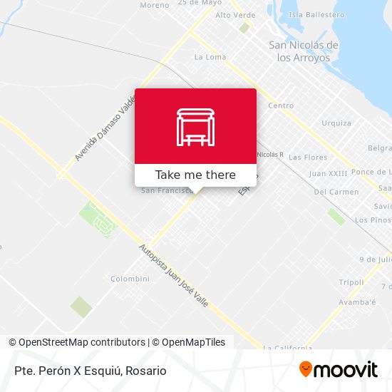 Pte. Perón X Esquiú map