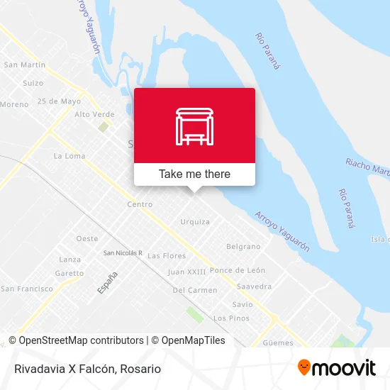 Rivadavia X Falcón map