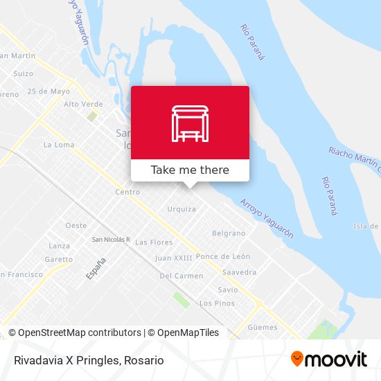 Rivadavia X Pringles map