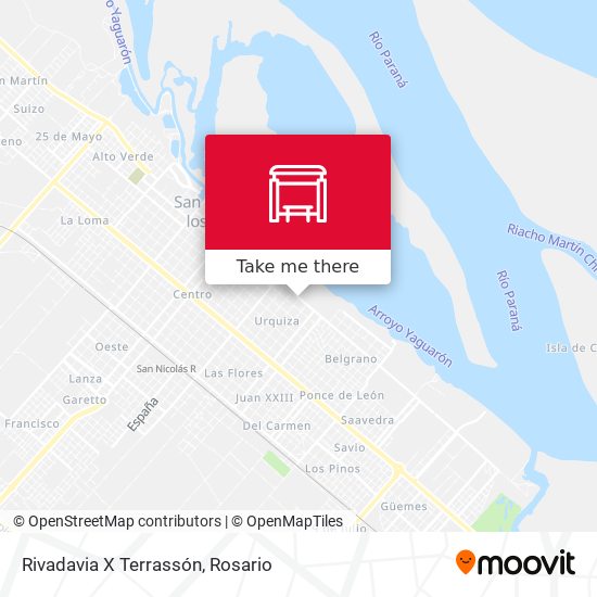 Rivadavia X Terrassón map