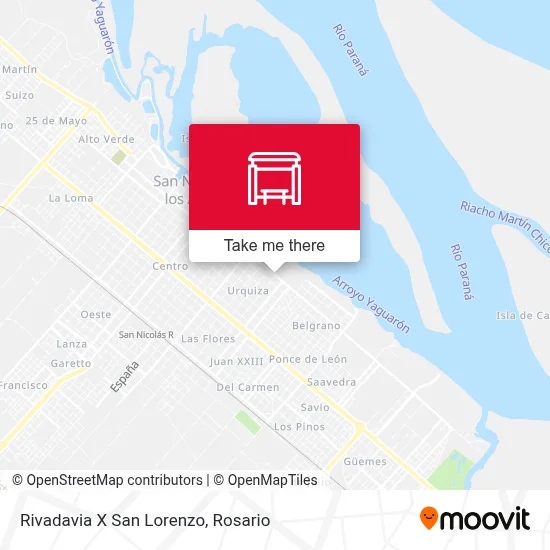 Rivadavia X San Lorenzo map