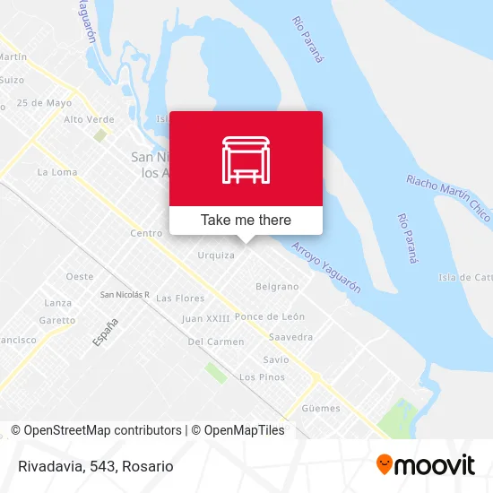 Rivadavia, 543 map