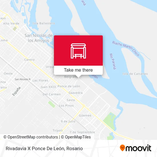Mapa de Rivadavia X Ponce De León