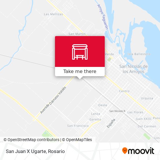 San Juan X Ugarte map