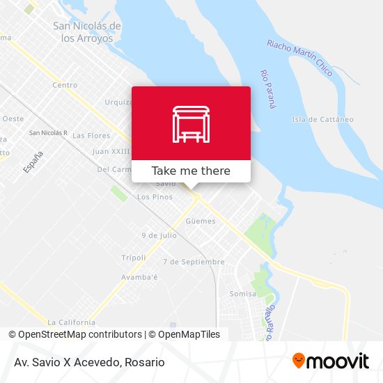 Mapa de Av. Savio X Acevedo