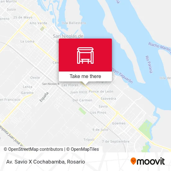 Mapa de Av. Savio X Cochabamba