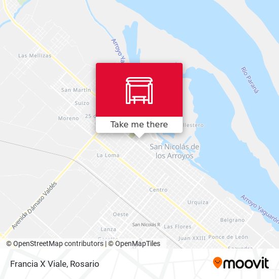 Francia X Viale map