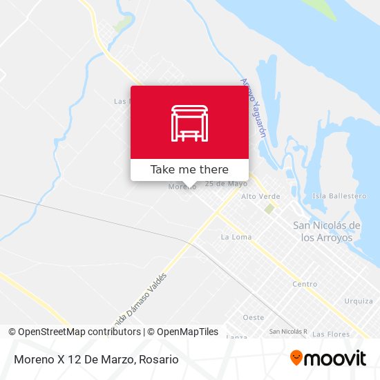 Mapa de Moreno X 12 De Marzo