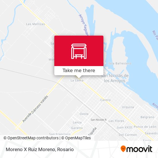Mapa de Moreno X Ruiz Moreno