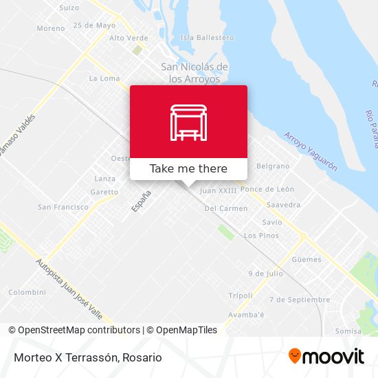 Morteo X Terrassón map