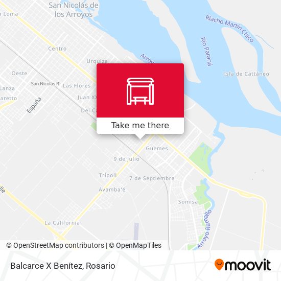 Mapa de Balcarce X Benítez