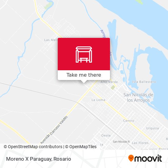 Mapa de Moreno X Paraguay