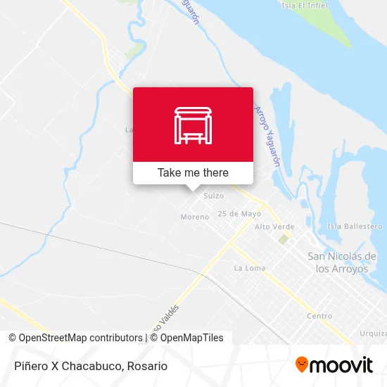 Piñero X Chacabuco map