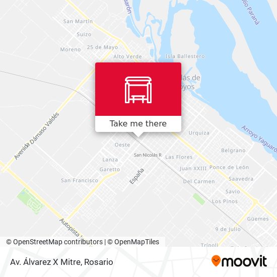 Mapa de Av. Álvarez X Mitre