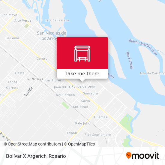 Mapa de Bolívar X Argerich