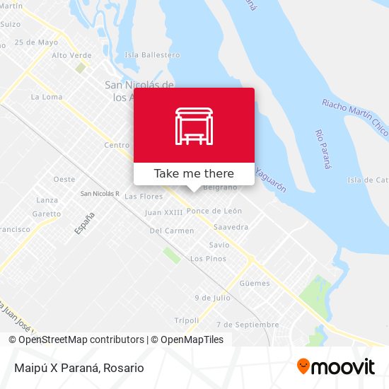 Mapa de Maipú X Paraná