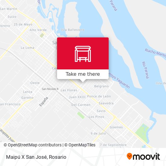 Maipú X San José map