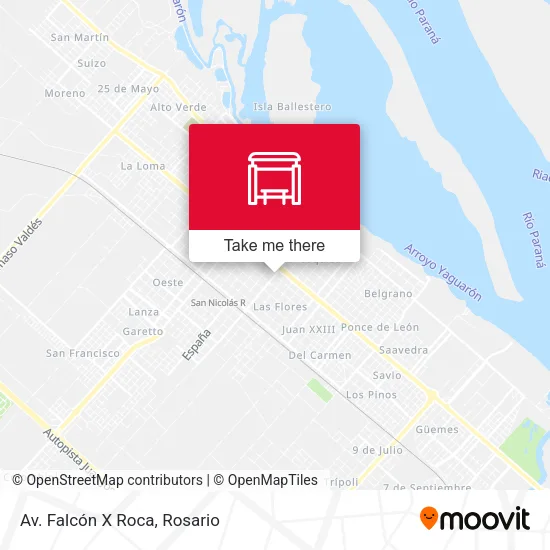 Mapa de Av. Falcón X Roca