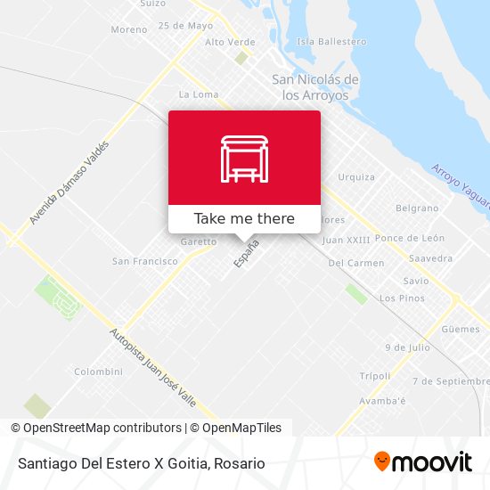 Santiago Del Estero X Goitia map