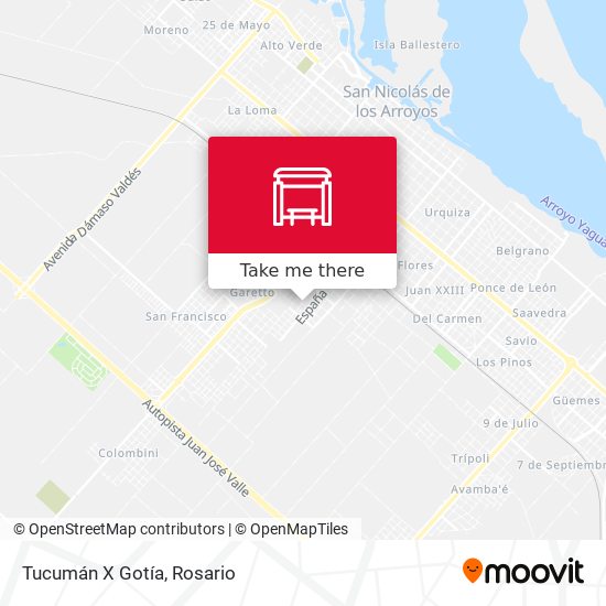 Tucumán X Gotía map