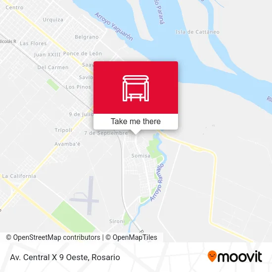 Mapa de Av. Central X 9 Oeste