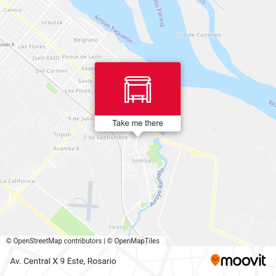 Mapa de Av. Central X 9 Este