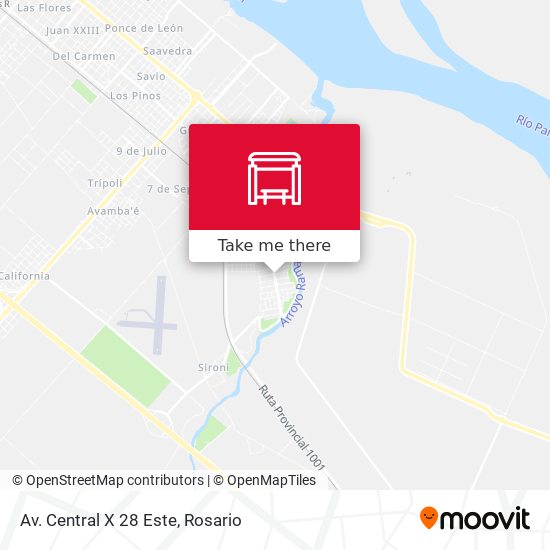 Mapa de Av. Central X 28 Este