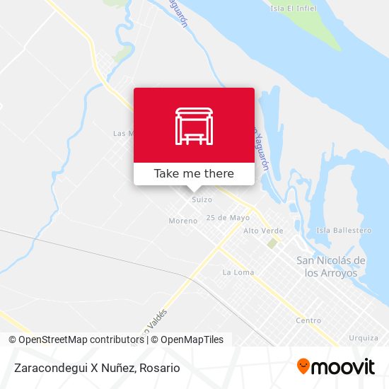 Mapa de Zaracondegui X Nuñez
