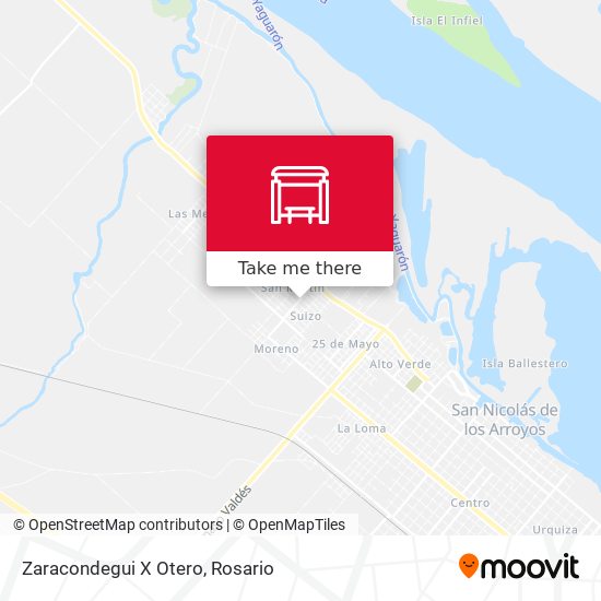 Mapa de Zaracondegui X Otero