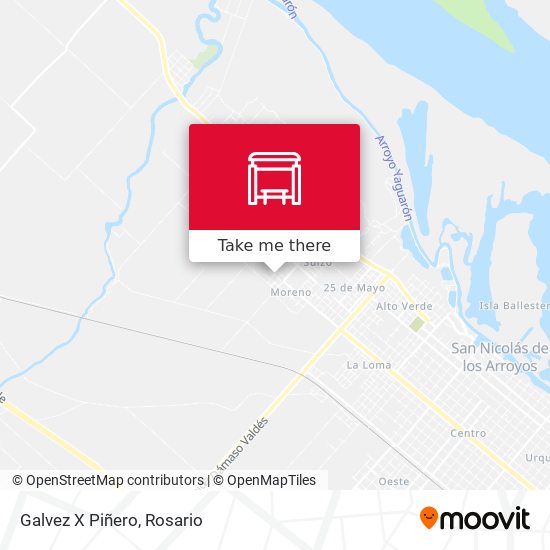 Mapa de Galvez X Piñero
