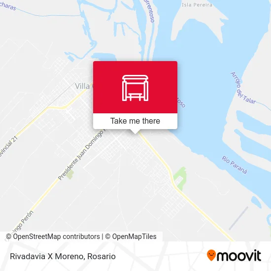 Rivadavia X Moreno map