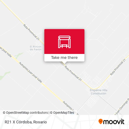 R21 X Córdoba map