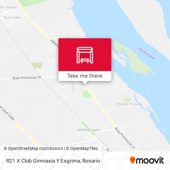 Mapa de R21 X Club Gimnasia Y Esgrima
