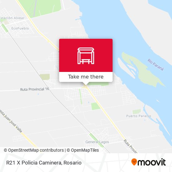 R21 X Policia Caminera map