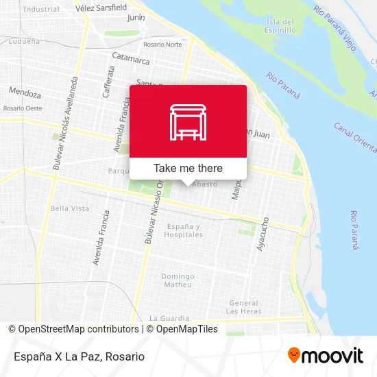 Mapa de España X La Paz