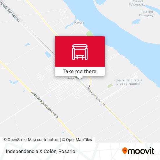 Independencia X Colón map