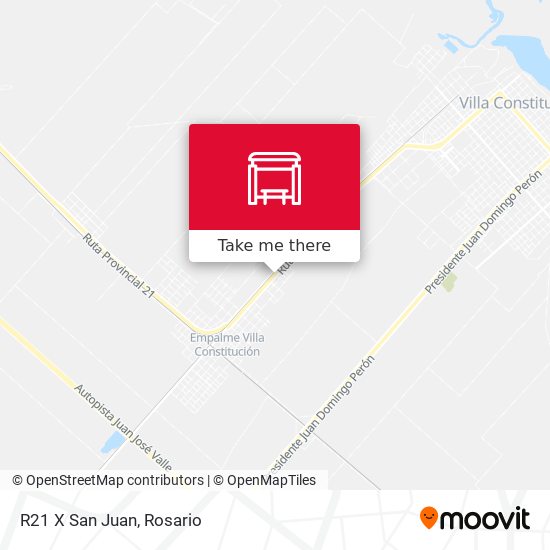 Mapa de R21 X San Juan