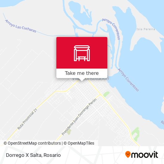 Dorrego X Salta map