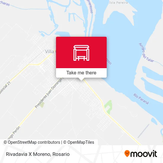 Rivadavia X Moreno map