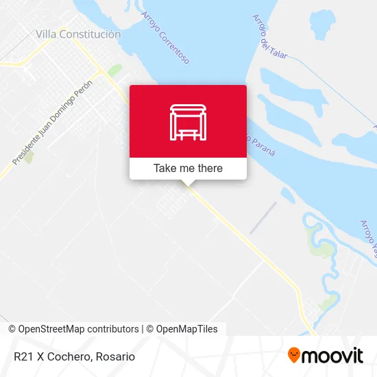 R21 X Cochero map