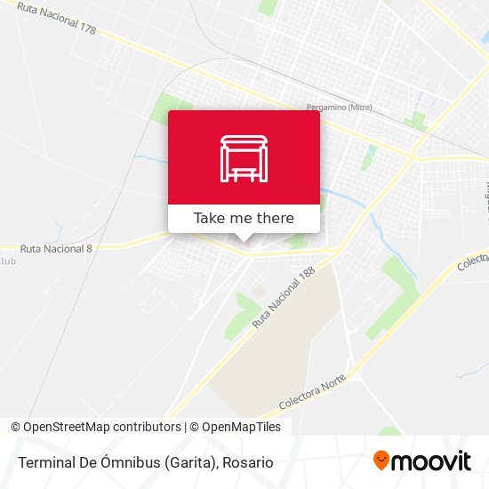 Mapa de Terminal De Ómnibus (Garita)