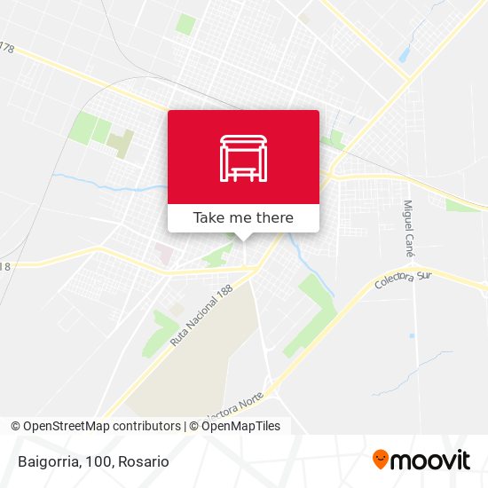 Baigorria, 100 map